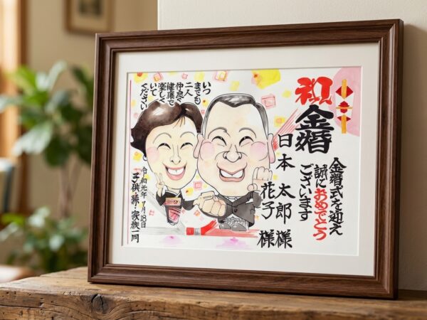 ご祝儀袋タイプの似顔絵ギフト