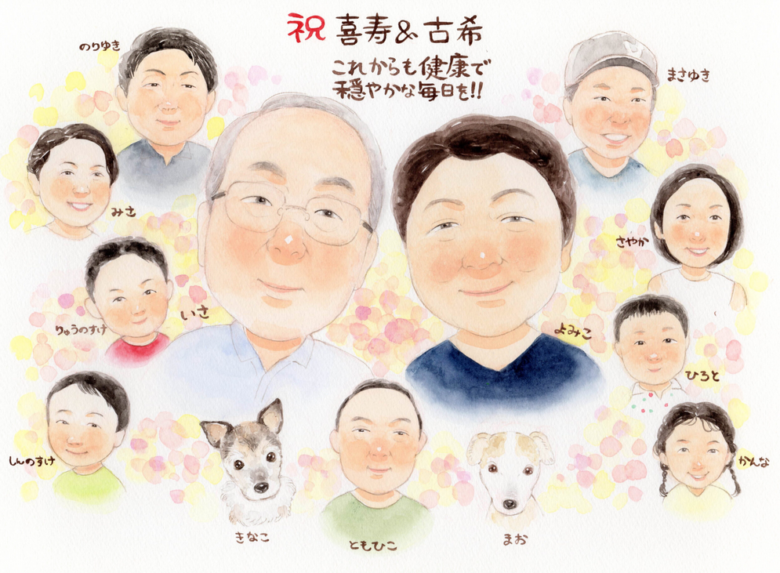 ペットの似顔絵について