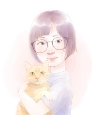 ペットとの似顔絵