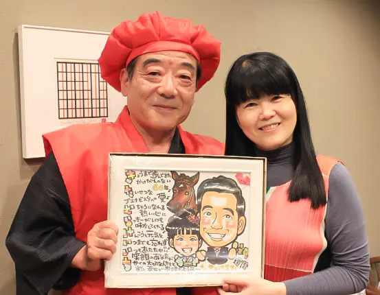 米寿祝い似顔絵 プレゼント 88歳のお祝いは最高の似顔絵ギフトを