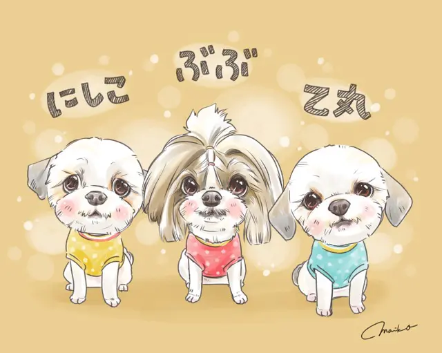 かわいさ満点！ペットと一緒の似顔絵ギフトアイデア