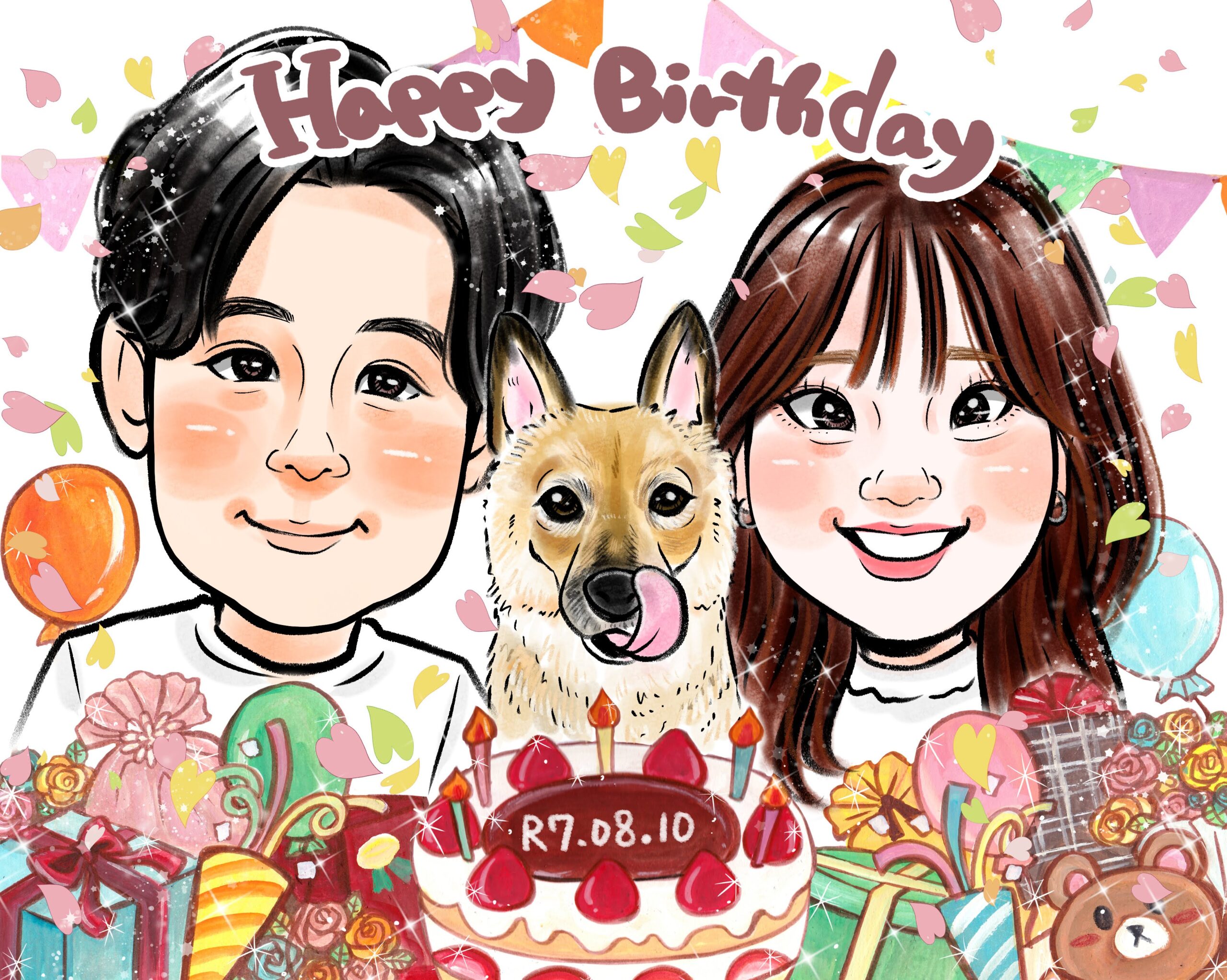 ペット似顔絵制作事例