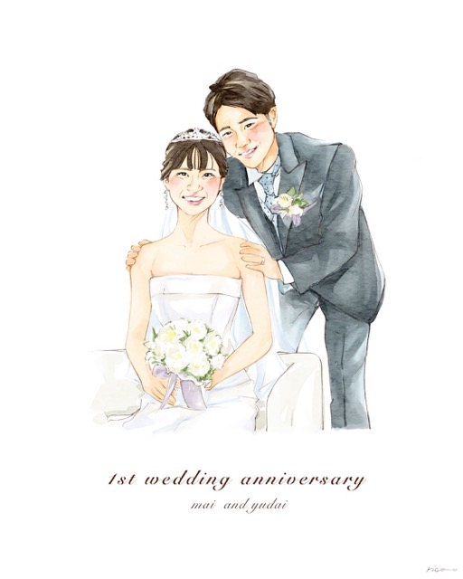 ウェルカムボード　肖像画