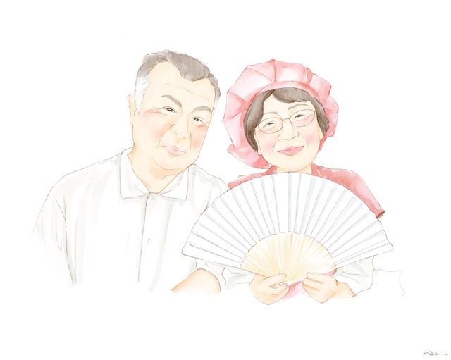 還暦祝い　似顔絵