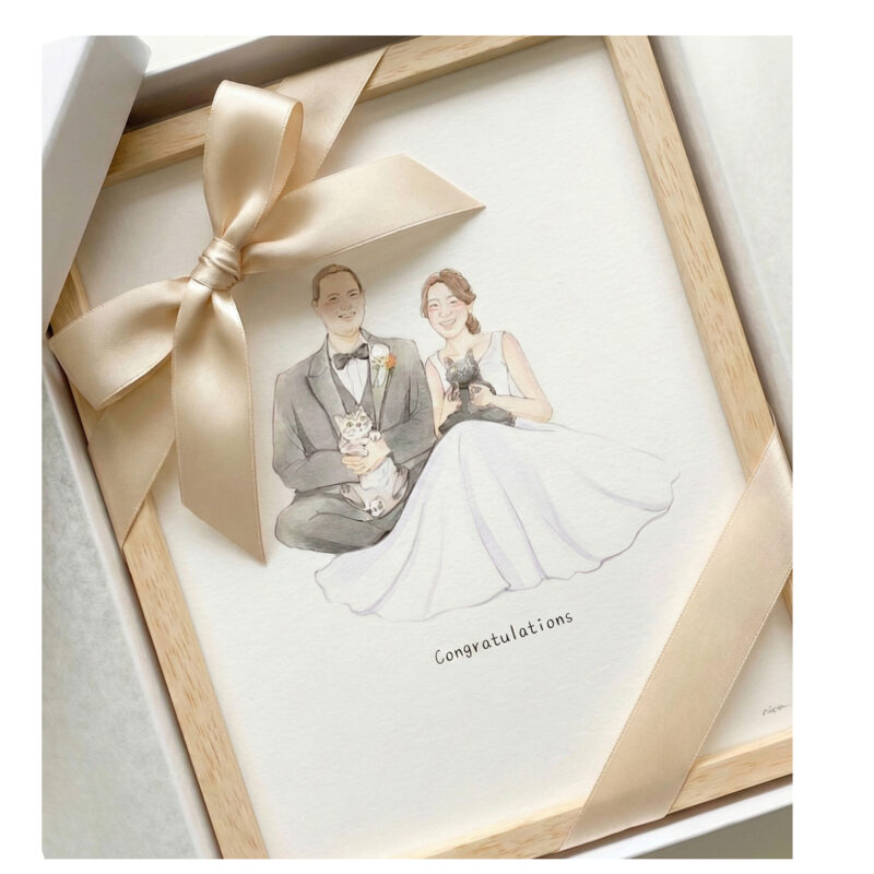 プレゼント　似顔絵