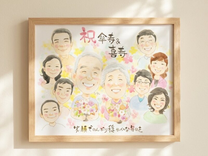 [最短即日] 翌日発送・お急ぎ似顔絵プレゼントサービス – お忙しいあなたの強力な味方！