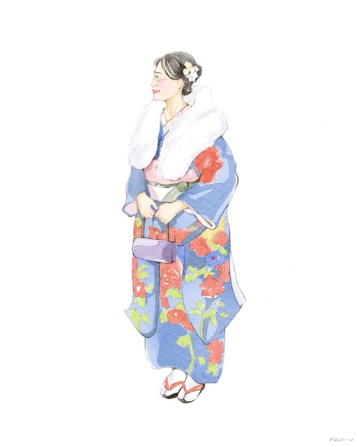 成人式のイラスト