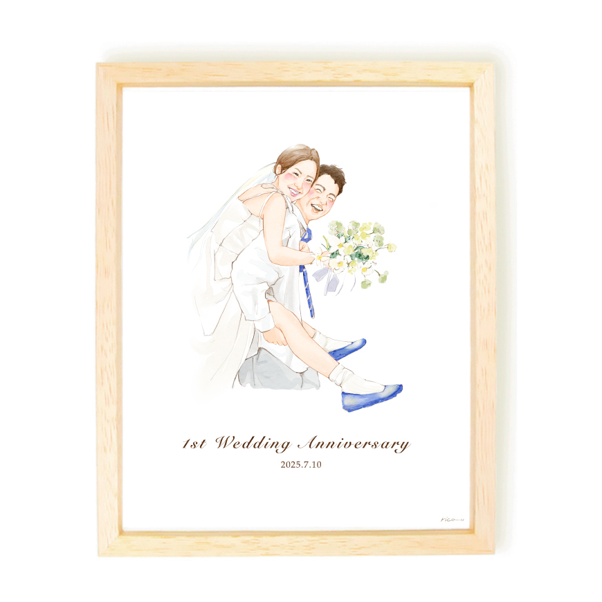 結婚式　似顔絵