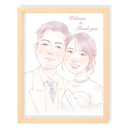 結婚式　似顔絵
