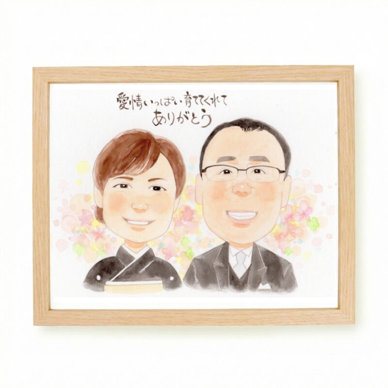結婚式　似顔絵
