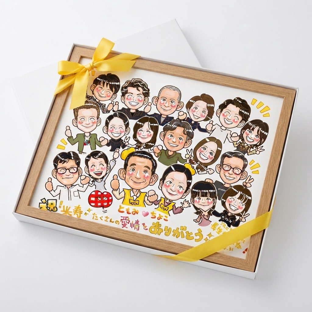 米寿祝いの似顔絵ギフト