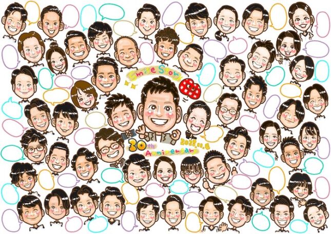 退職祝い似顔絵 制作事例3
