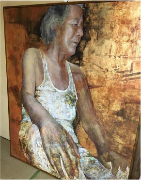 高校時代に描いた祖父の肖像画