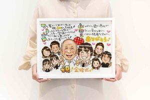 Lサイズの似顔絵