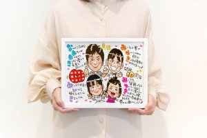 Mサイズの似顔絵