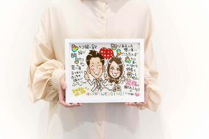 Sサイズの似顔絵