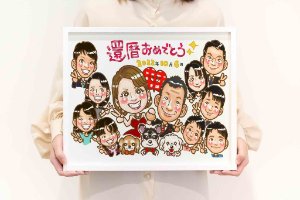 XLサイズの似顔絵