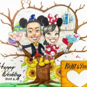 似顔絵ウェディングツリー