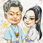 似顔絵ウェルカムボード