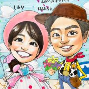 似顔絵ウェルカムボード