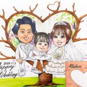 似顔絵ウェディングツリー