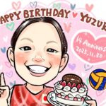 誕生日　似顔絵