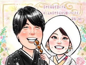 和装 似顔絵