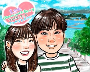 カップル　1年記念　旅行