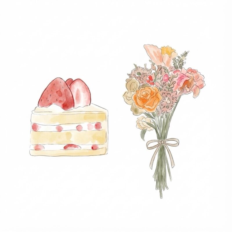 ワンポイントイラスト・背景指定