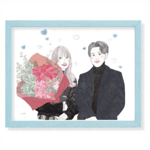 カップル 似顔絵