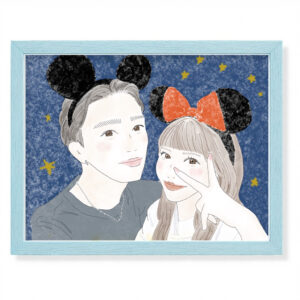 カップル 似顔絵