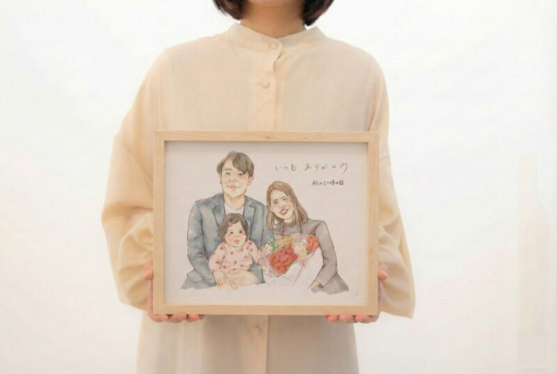 Mサイズ　額装・印刷