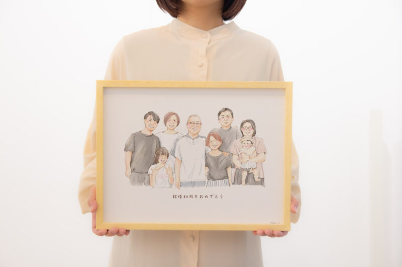 Lサイズ 額装・印刷