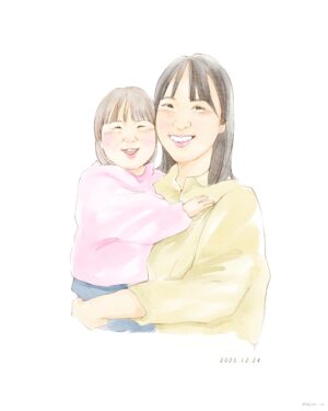 親子のイラスト