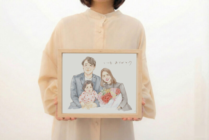 Mサイズ　額装・印刷